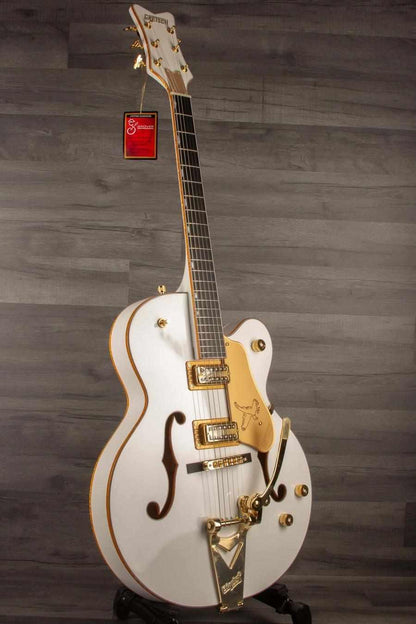 Gretsch Synchromatic™ Falcon™ Hollow Body Single-Cut with Bigsby®, Ebony Fingerboard, Snowcrest White