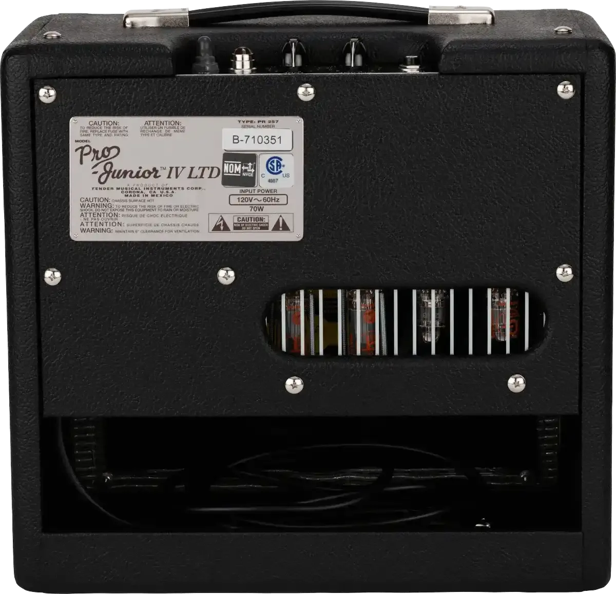 Fender Pro Junior IV SE Black Combo Valve Amp