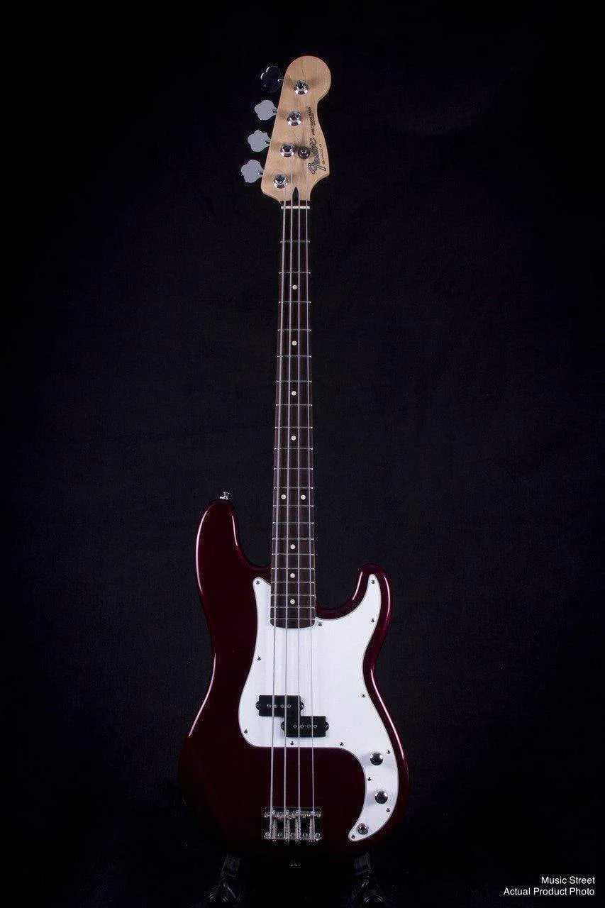 USED - Fender Standard P Bass Rosewood - Candy Apple Red (2008) W/ Hiscox Hard Case