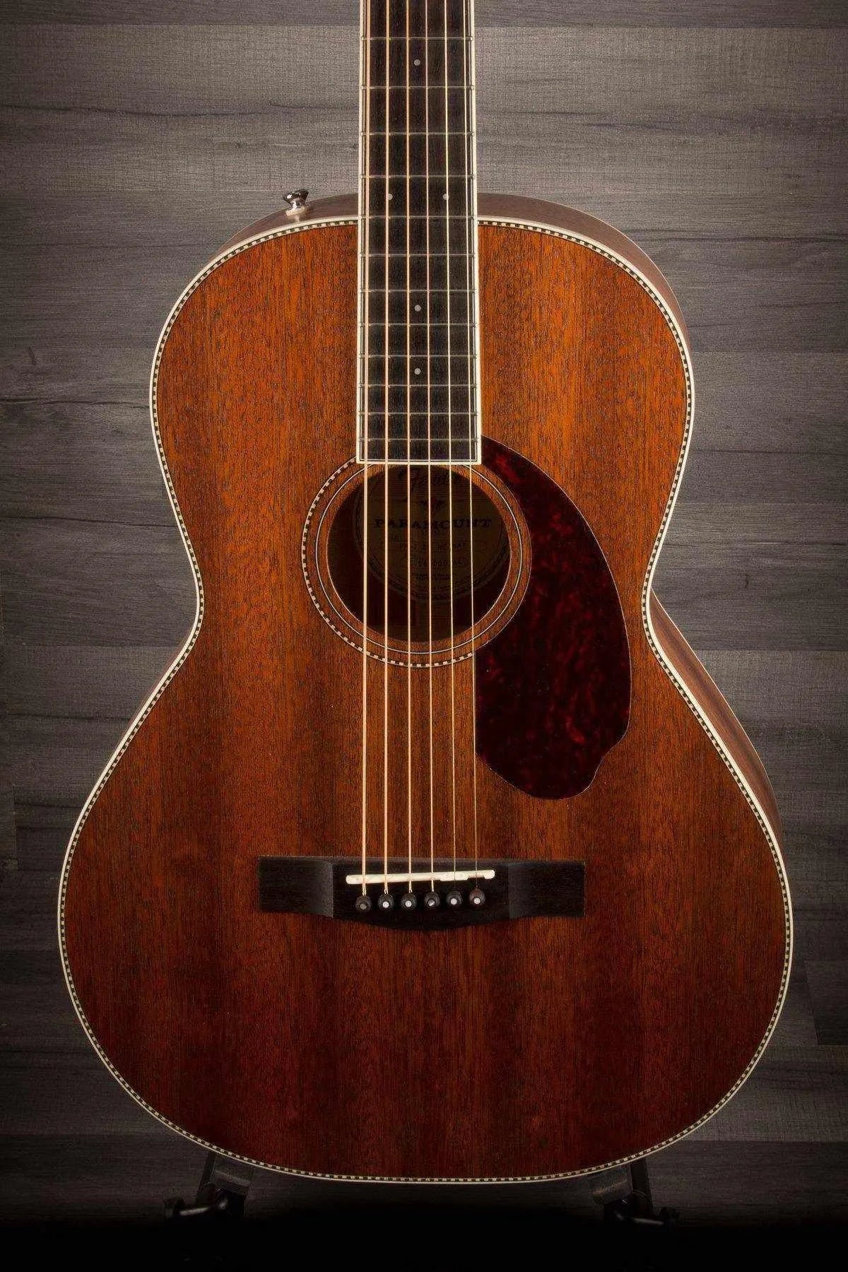Fender Paramount Pm-2 Parlour All Mahogany NE Acoustic - Natural