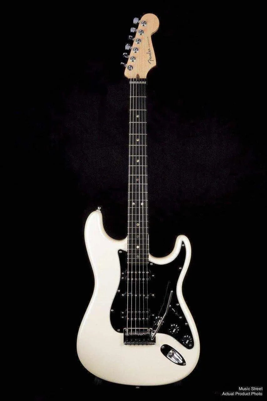 USED - Fender American Deluxe Stratocaster Hsh (Olympic Pearl, Ebony Fingerboard)