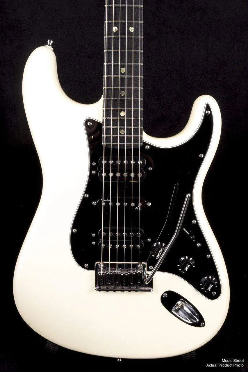 USED - Fender American Deluxe Stratocaster Hsh (Olympic Pearl, Ebony Fingerboard)