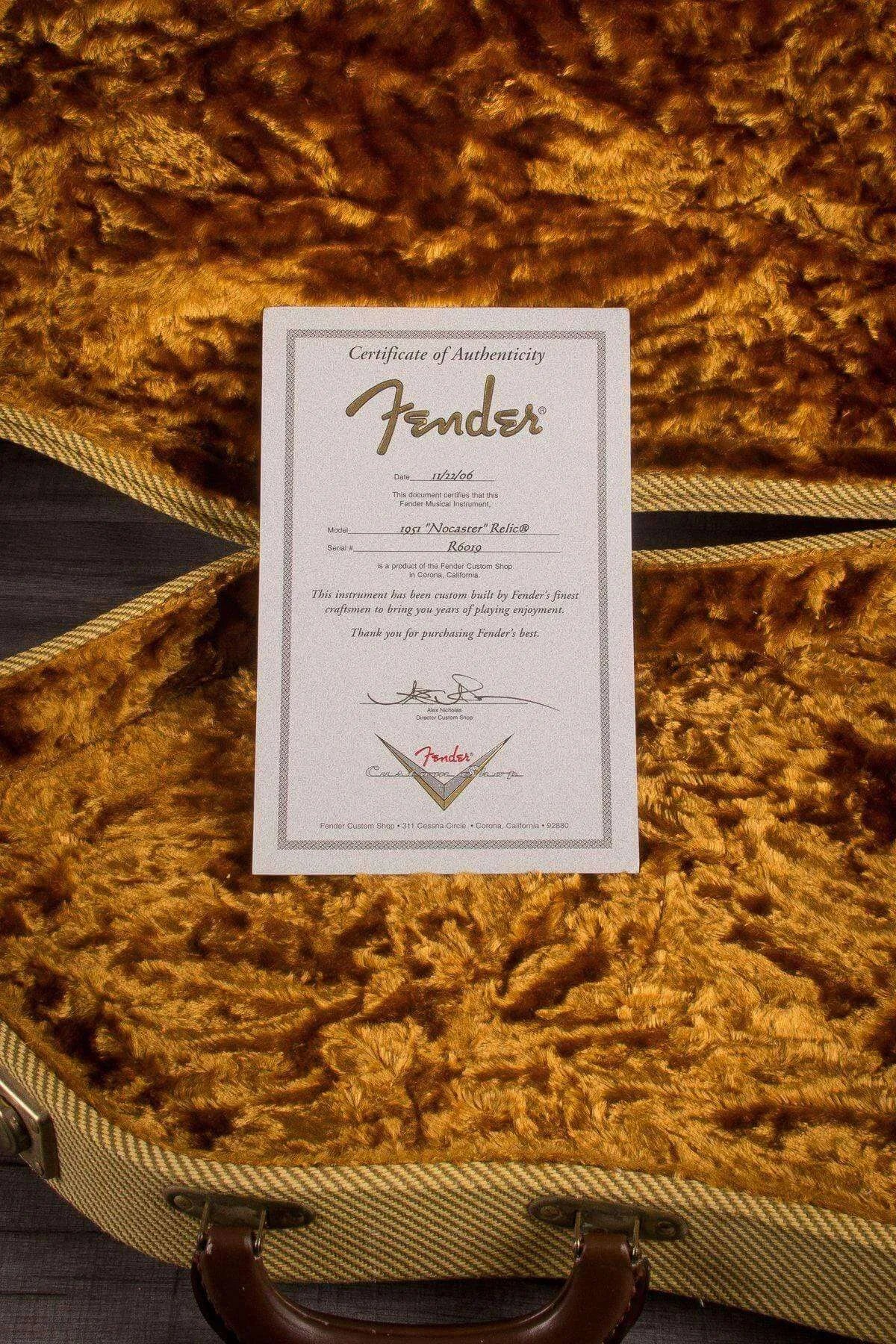 USED - Fender Custom Shop 2006 '51 Reissue Nocaster Relic