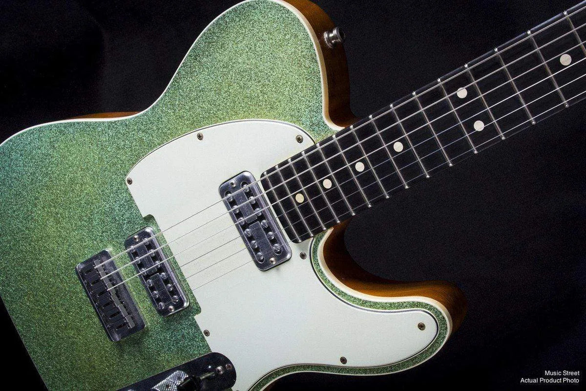 USED - Fender Custom Shop Double Tv Jones Relic Tele Sea Foam Green Sparkle