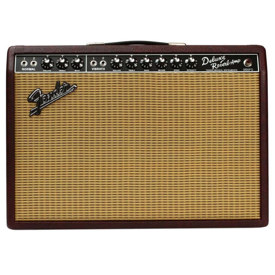 USED - Fender 65 Deluxe Reverb Bordeaux Blues Wine Red Combo Valve Amp