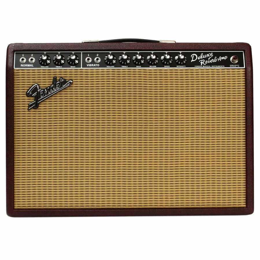USED - Fender 65 Deluxe Reverb Bordeaux Blues Wine Red Combo Valve Amp