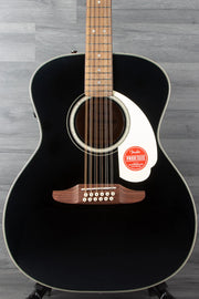 Fender  California Deluxe Villager™ E, Walnut Fingerboard, Black 12 string