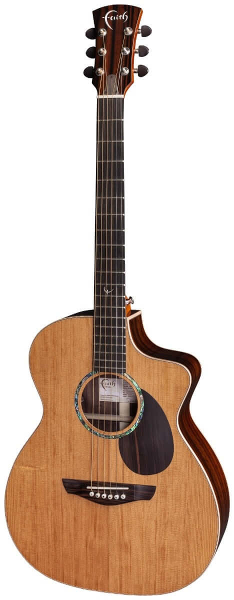 Faith LEGACY Rosewood Series Earth CE Inc Case acoustic guitar with Sitka Spruce top and Rosewood back.