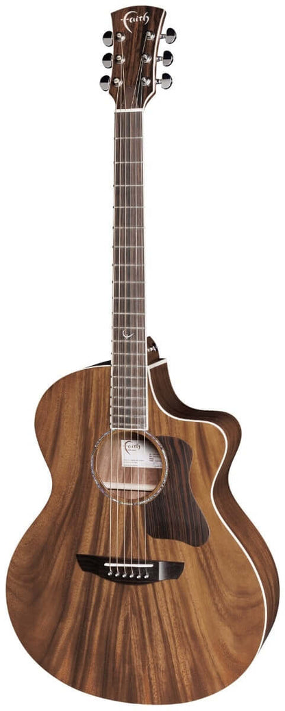 Faith Nexus Neptune electro - coffee brown inc gig bag acoustic guitar with natural wood finish
