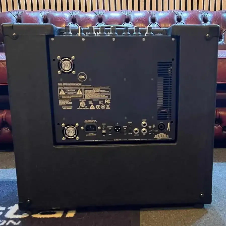 USED - Gallien Krueger Legacy 112 800w 1x12 Bass combo rear view with connections and controls.
