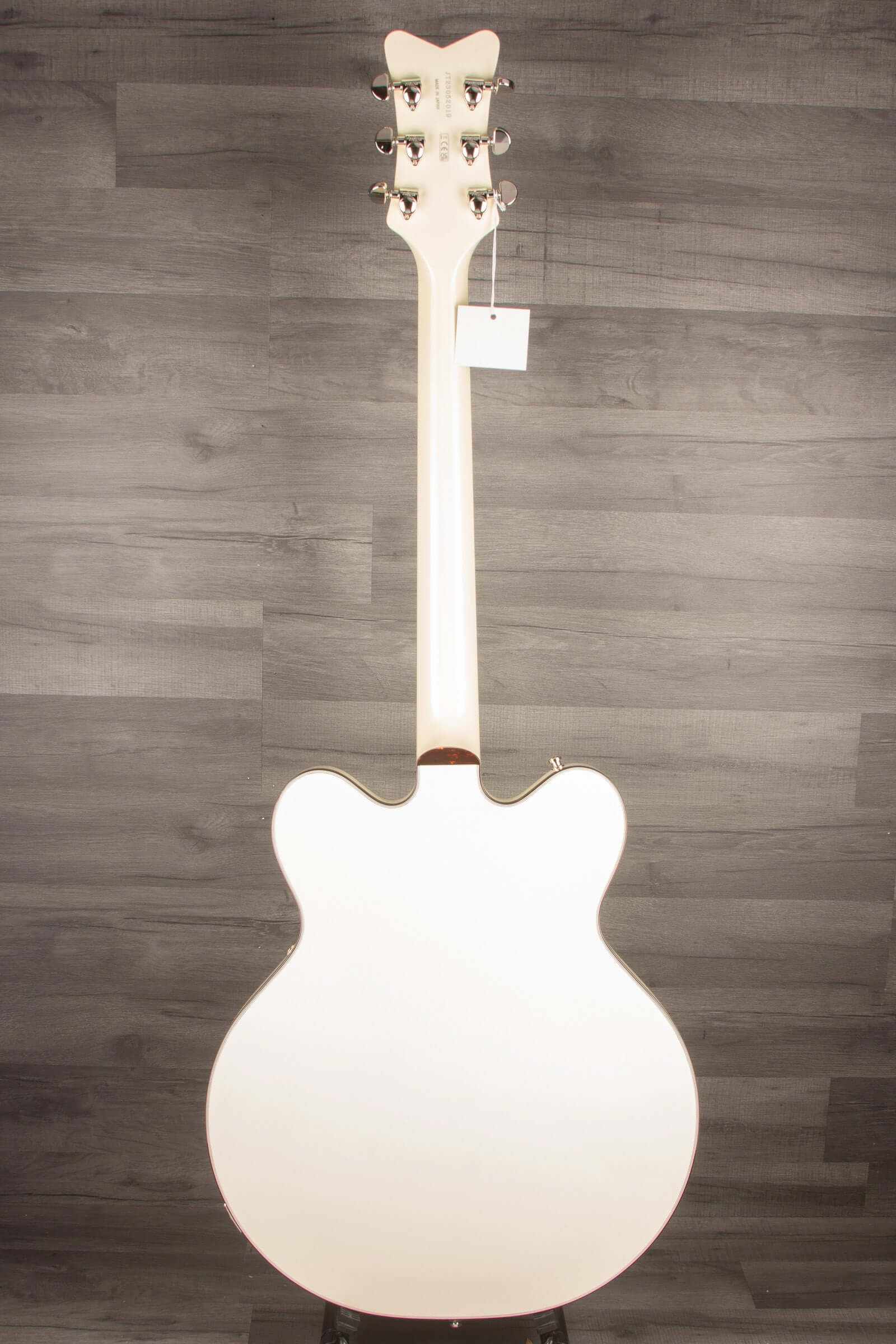 Gretsch G6636T-RF Richard Fortus Signature Falcon™ Center Block Electric Guitar with String-Thru Bigsby®, Ebony Fingerboard - Vintage White