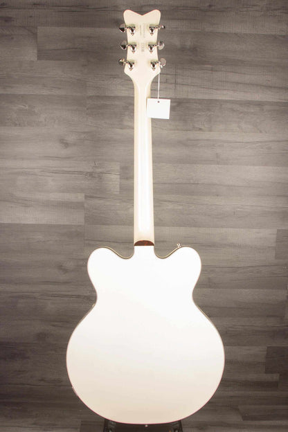 Gretsch G6636T-RF Richard Fortus Signature Falcon™ Center Block Electric Guitar with String-Thru Bigsby®, Ebony Fingerboard - Vintage White