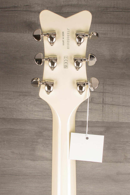 Gretsch G6636T-RF Richard Fortus Signature Falcon™ Center Block Electric Guitar with String-Thru Bigsby®, Ebony Fingerboard - Vintage White