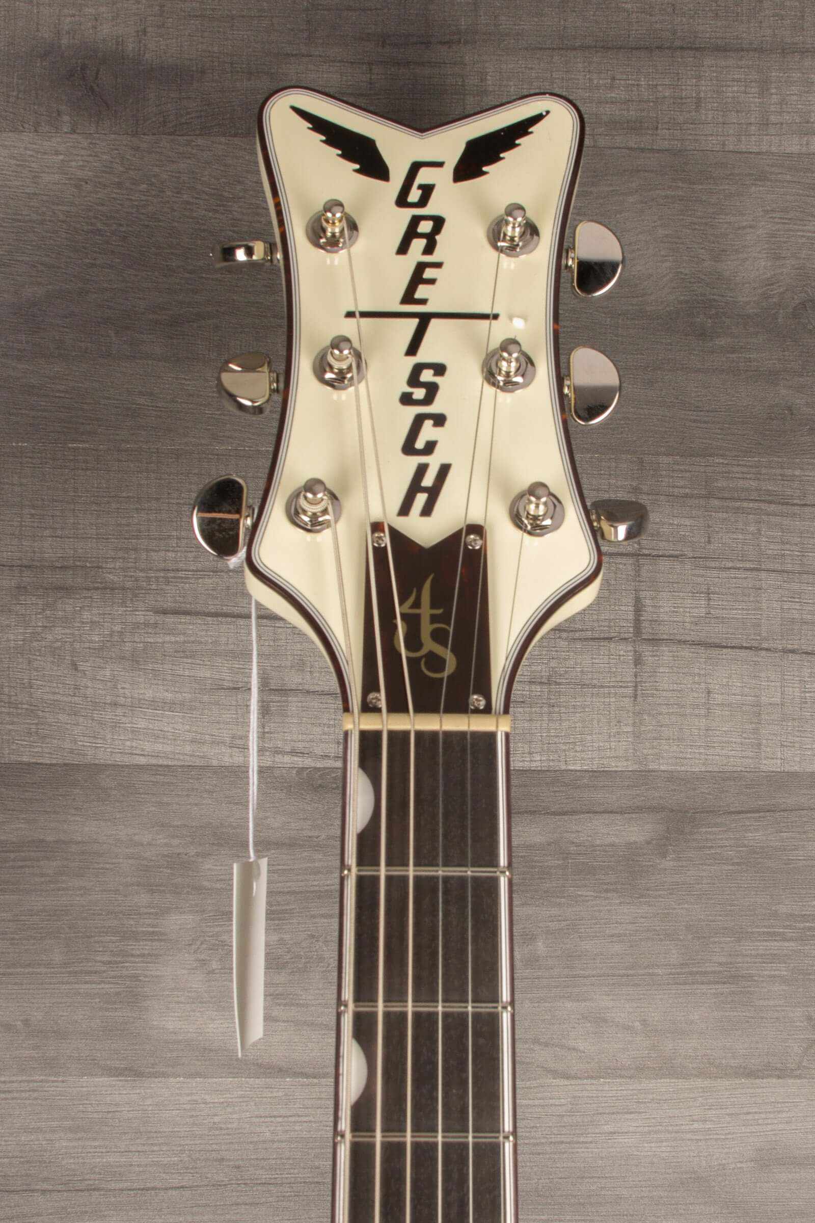 Gretsch G6636T-RF Richard Fortus Signature Falcon™ Center Block with String-Thru Bigsby®, Ebony Fingerboard, Vintage White | MusicStreet