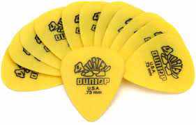Dunlop Tortex .73mm 12 Pack Yellow