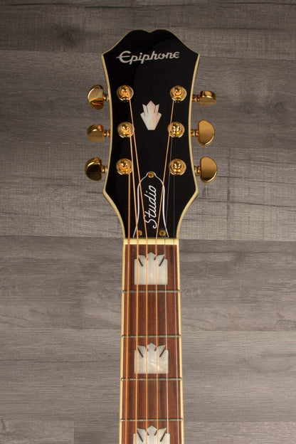 Epiphone J200 EC Studio Solid Top, Fishman Sonitone - Vintage Sunburst - Acoustic Guitar