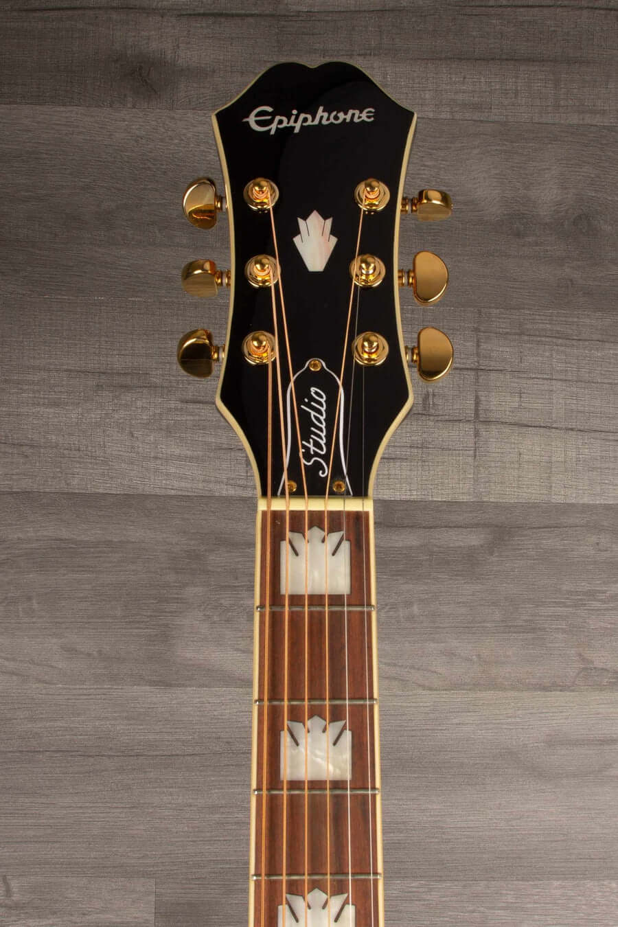 Epiphone J200 EC Studio Solid Top, Fishman Sonitone - Vintage Sunburst - Acoustic Guitar