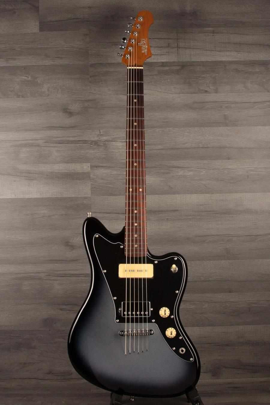 USED - Jet JJ350 Baritone Guitar - Moonburst with a 27" scale length, ideal for deep resonant tones.