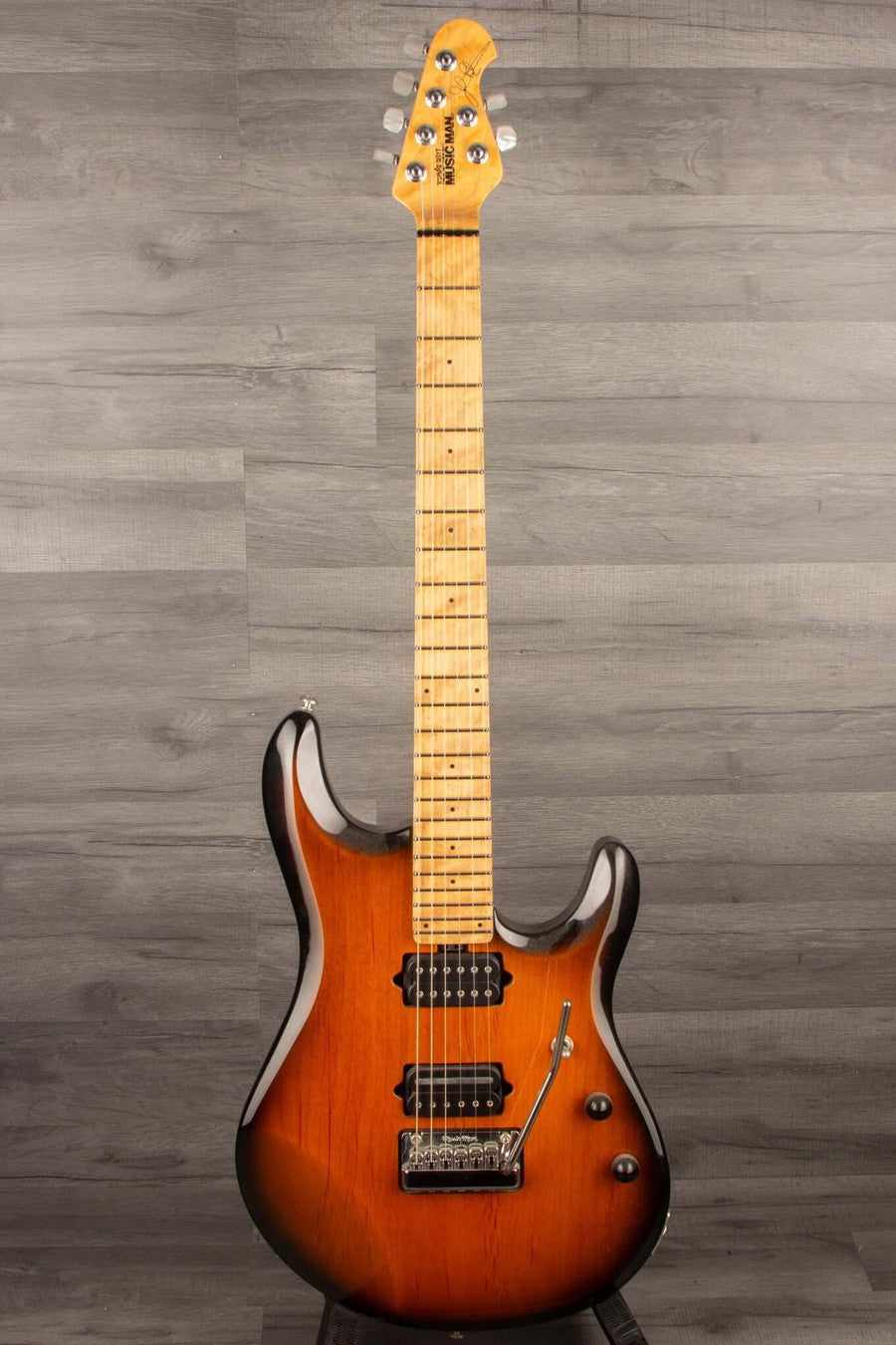 USED MusicMan Petrucci Electric Guitar (2015) - Vintage Tobacco Burst, Maple Neck