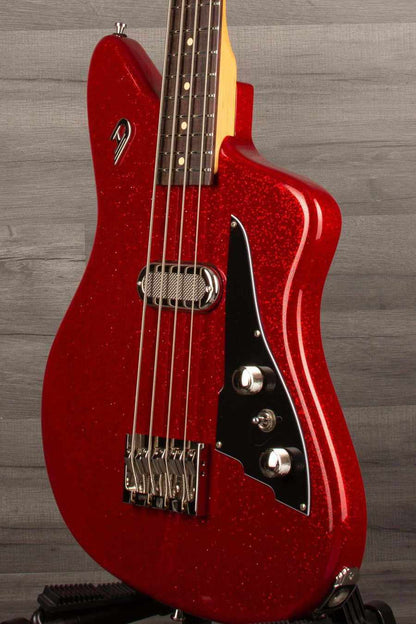 Duesenberg Kavalier Bass Guitar - Sparkle Red