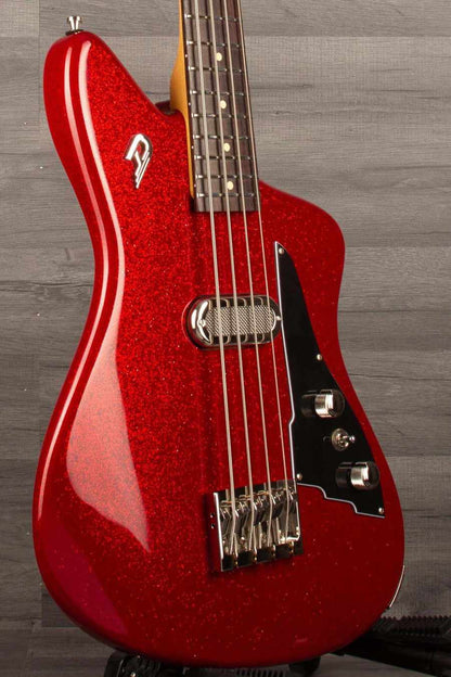 Duesenberg Kavalier Bass Guitar - Sparkle Red