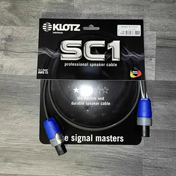 Klotz SC1-01SW Speakon Speaker Cable - 1m