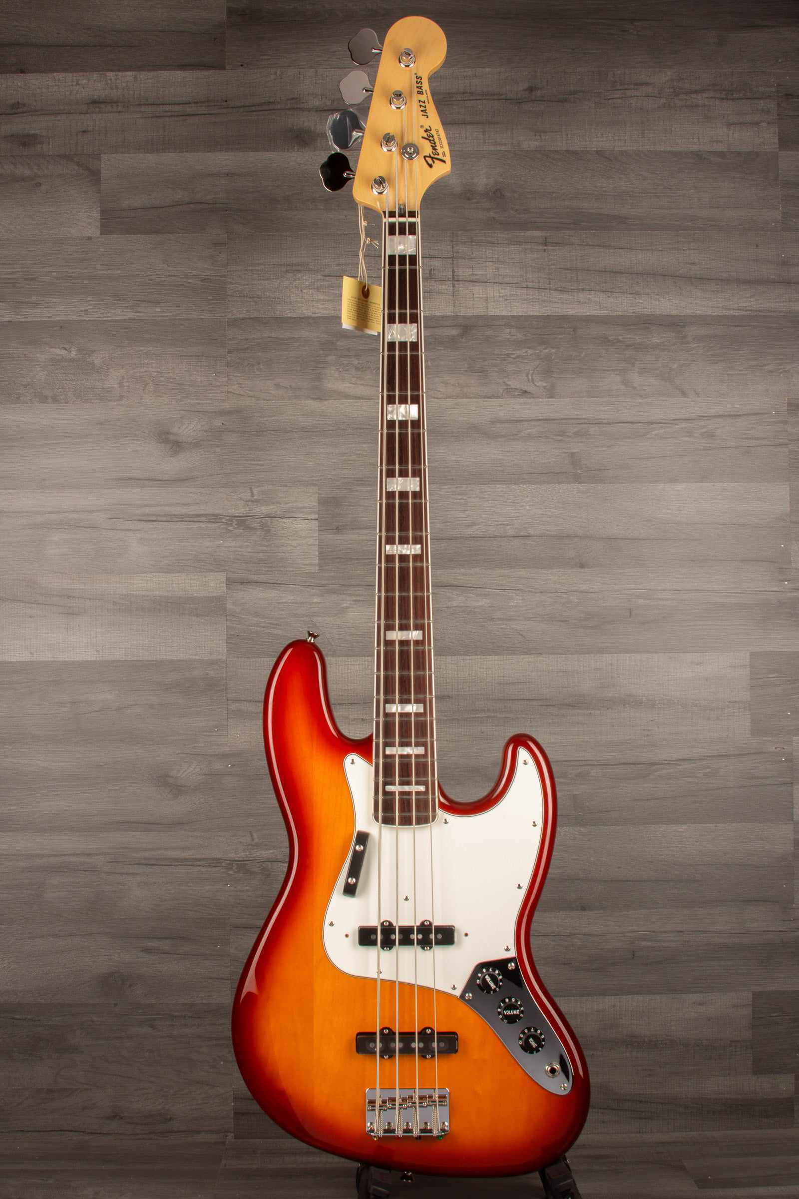 Fender Made in Japan International Color Jazz Bass Guitar - Sienna Sunburst, Rosewood Fingerboard
