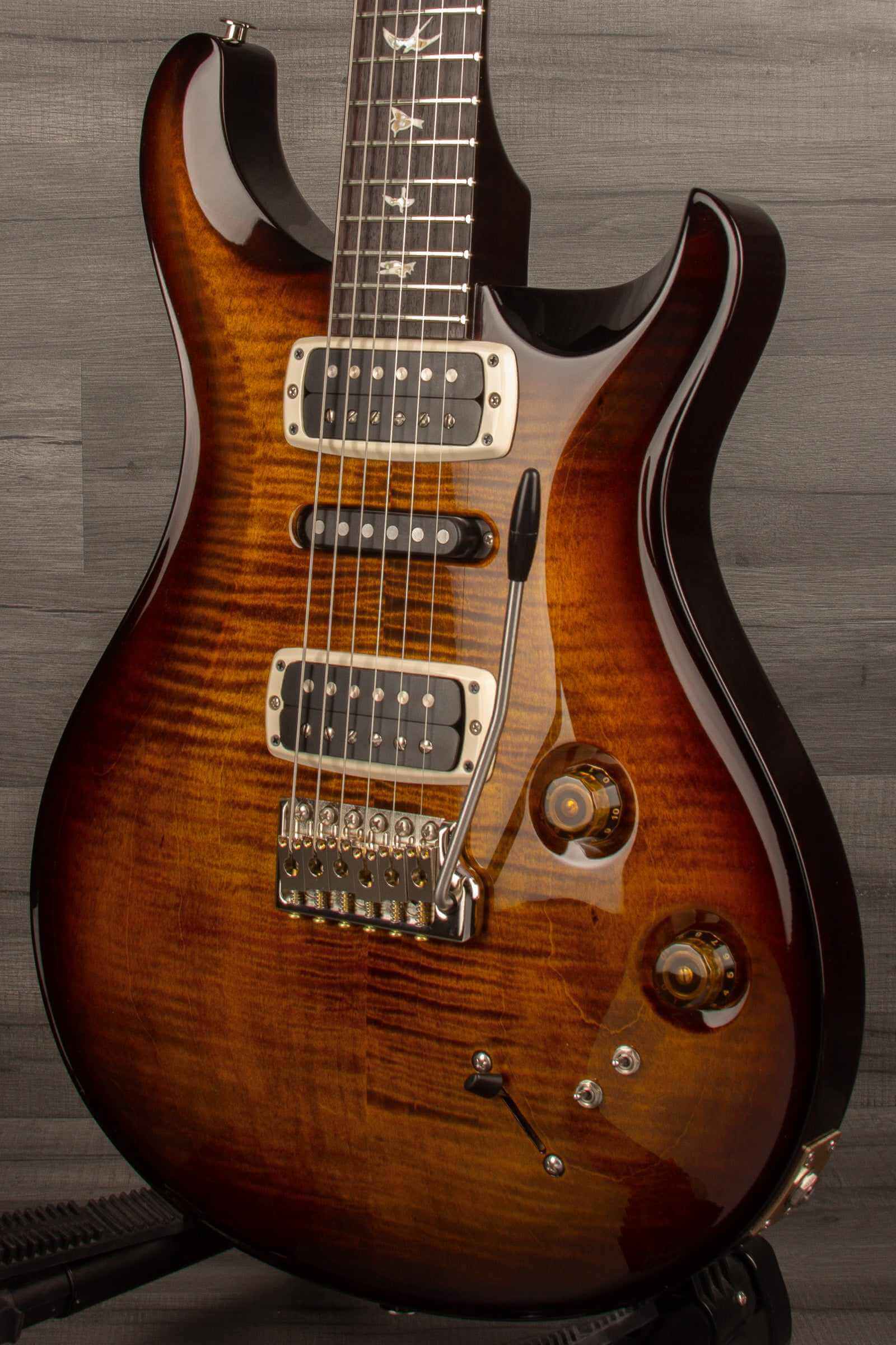 PRS Modern Eagle V Electric Guitar - Black Gold Burst s#0361186