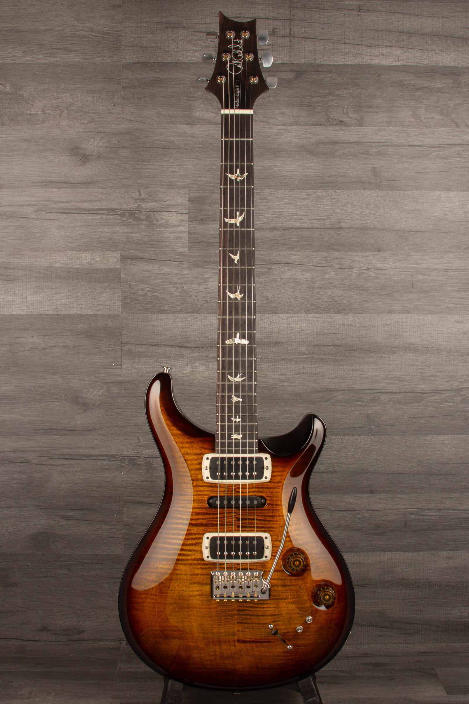 PRS Modern Eagle V Electric Guitar - Black Gold Burst s#0361186