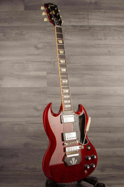 USED Gibson Electric Guitar 1962 Les Paul SG Standard - Short Maestro Vibrola, Custombuckers, Light Aged Finish