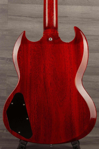 USED Gibson Electric Guitar 1962 Les Paul SG Standard - Short Maestro Vibrola, Custombuckers, Light Aged Finish