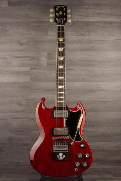 USED Gibson Electric Guitar 1962 Les Paul SG Standard - Short Maestro Vibrola, Custombuckers, Light Aged Finish