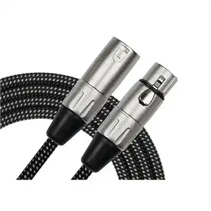KIRLIN MIC LEAD XLR (M) TO XLR ( F) WOVEN 20FT - Set Up by MusicStreet
