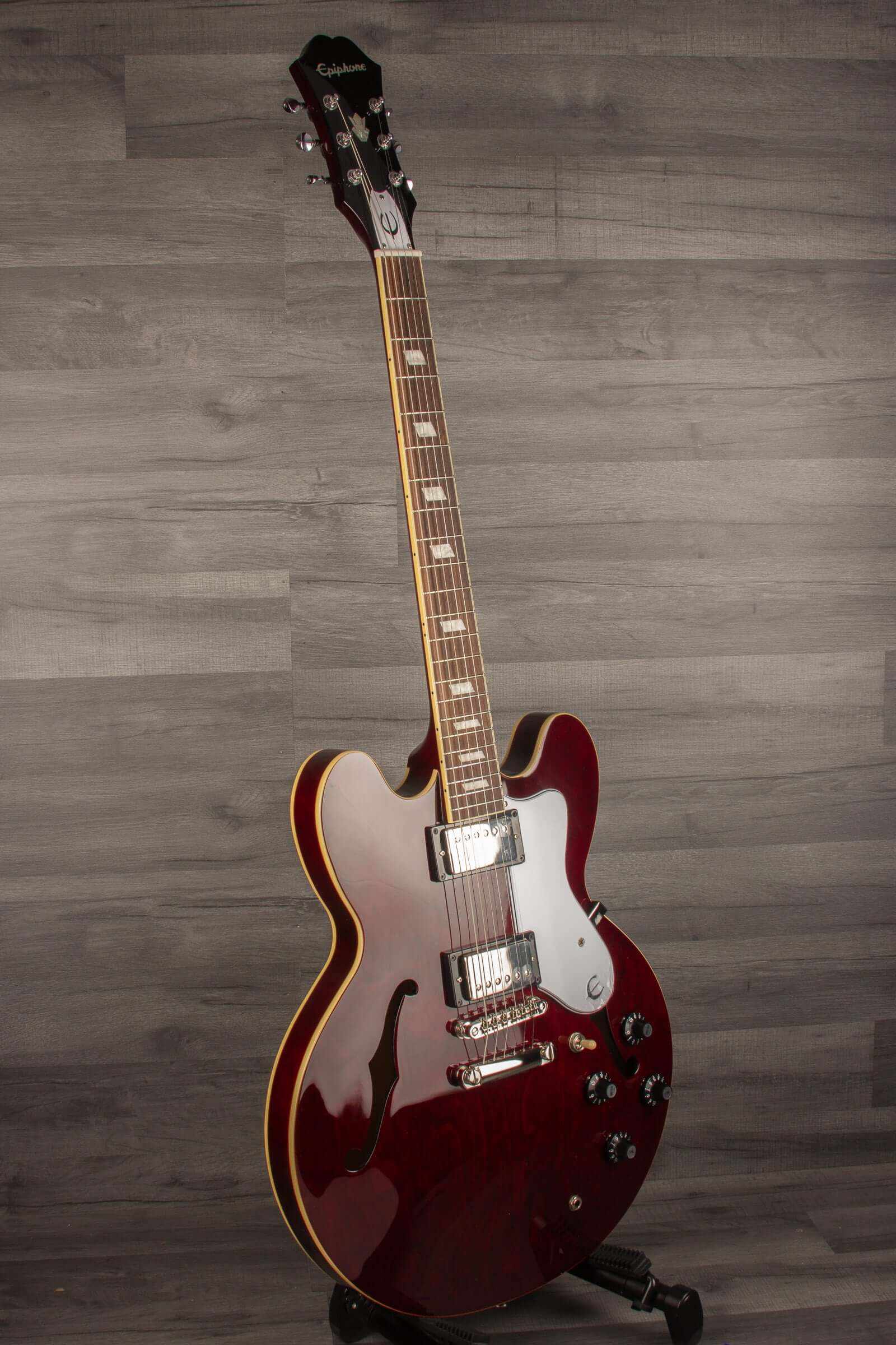 Epiphone Noel Gallagher Riviera Electric Guitar (Incl. Hard Case) - Dark Red Wine