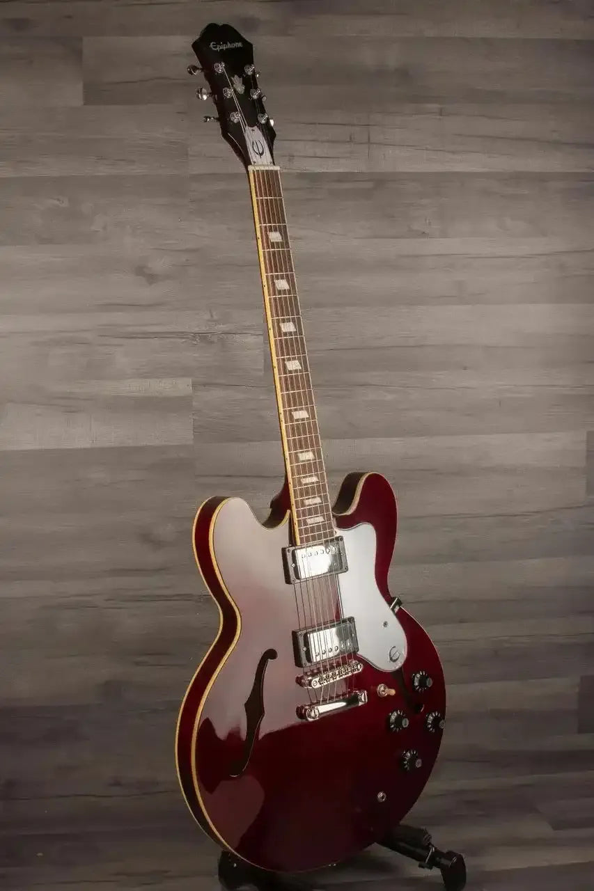 Epiphone Noel Gallagher Riviera Electric Guitar (Incl. Hard Case) - Dark Red Wine