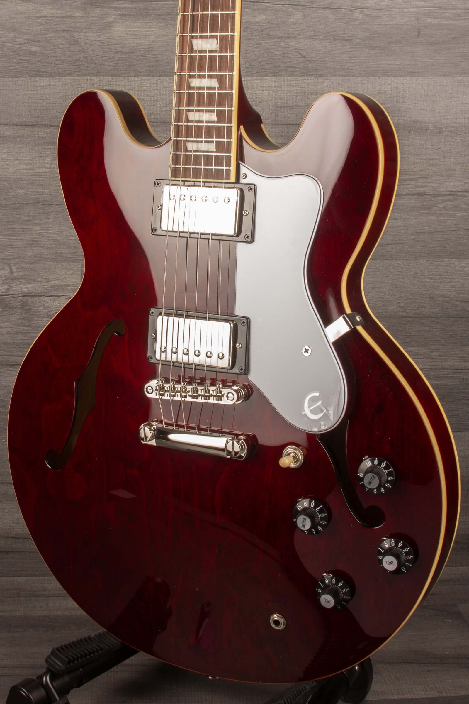Epiphone Noel Gallagher Riviera Electric Guitar (Incl. Hard Case) - Dark Red Wine