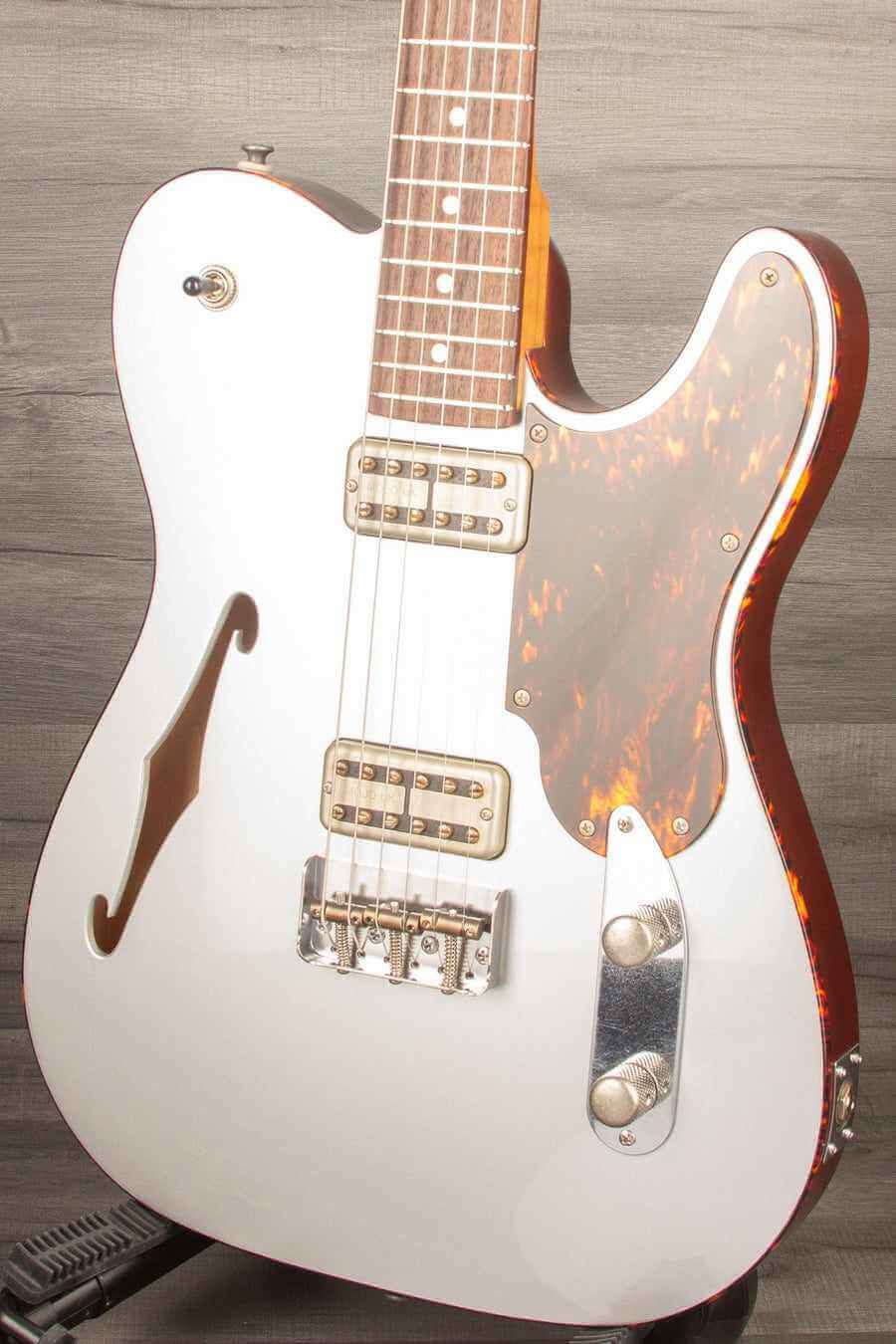 USED - Patrick James Eggle Oz-T Thinline Firemist Silver #30797