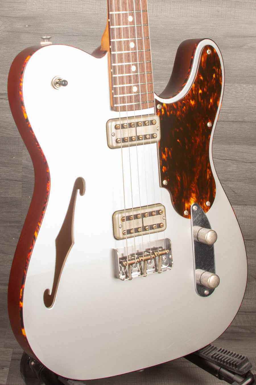 USED - Patrick James Eggle Oz-T Thinline Firemist Silver #30797