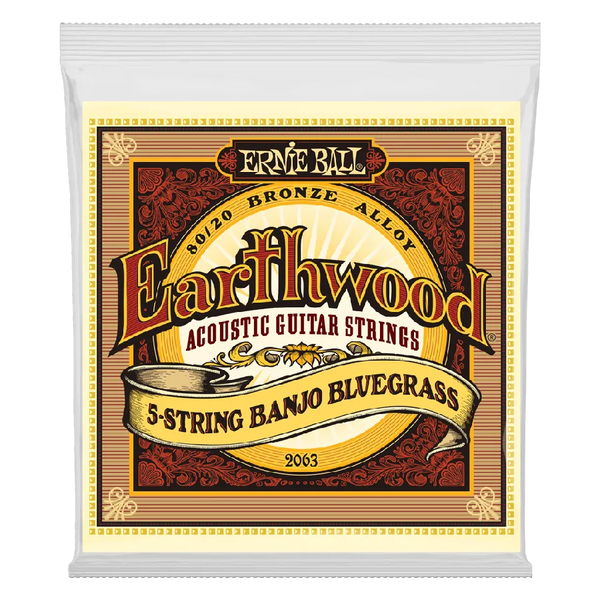 Ernie Ball earthwood 2063 5 STRING BANJO BLUEGRASS - MusicStreet