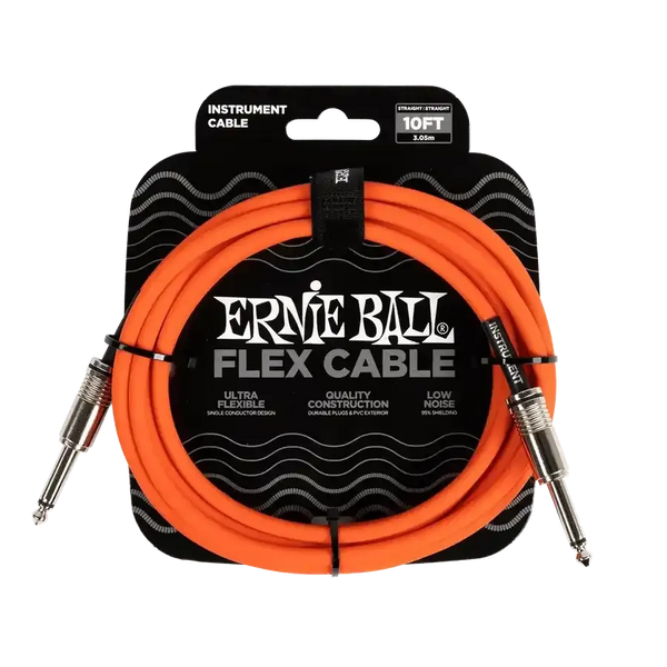 EB FLEX INSTR CABLE STRT/STRT 10FT - ORANGE
