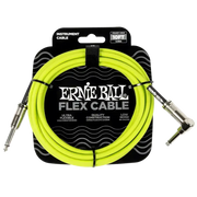Ernie Ball FLEX INSTR CABLE STRT/ANGLE 10FT - GREEN