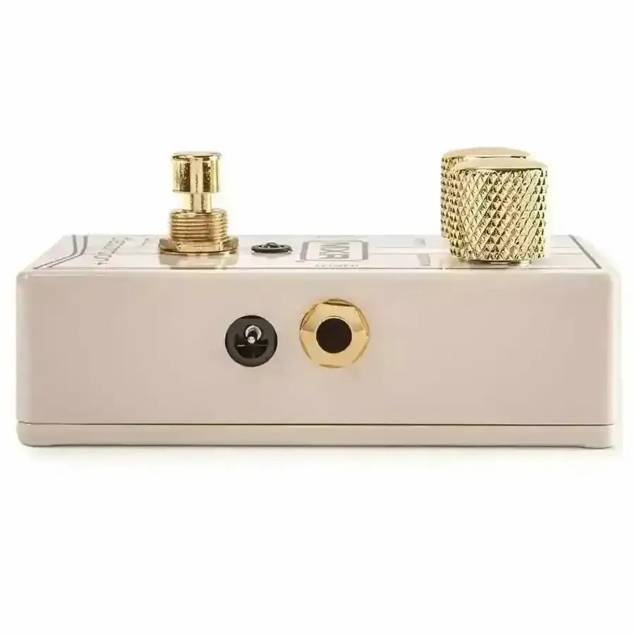 MXR RANDY RHOADS MXR® SPECIAL EDITION DISTORTION+ side view showing input and output jacks.