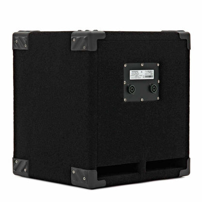Back view of Mark Bass New York 121 Bass Speaker Cab, 8 Ohms, featuring rear bass port and dual inputs.