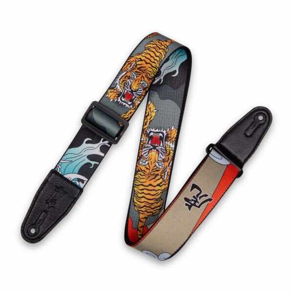 Levy's Eastern Harmony Polyester Guitar Strap - Japanese Tiger