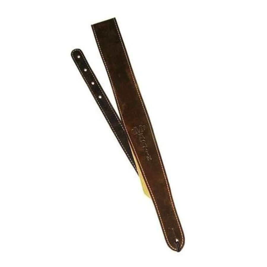 Martin 18A0017 2.5-inch Suede Logo'd Guitar Strap - Brown