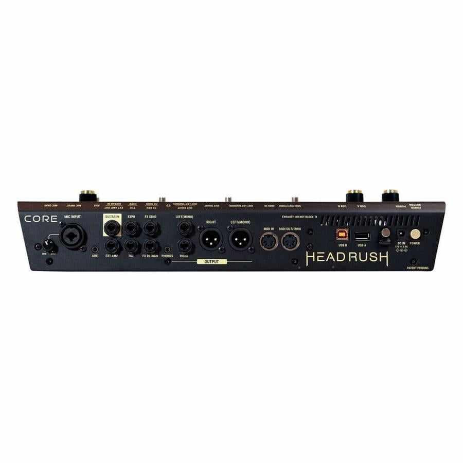 USED - Headrush Core back panel showcasing ports and connectors for flexible audio setup.
