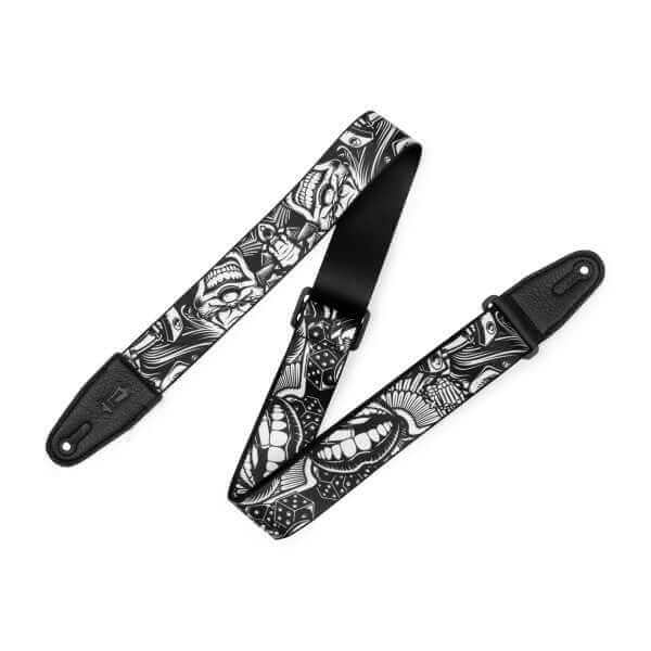 Levy's Tattoo Polyester Guitar Strap - Clowns