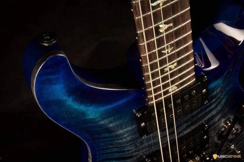 PRS Custom 24 Wood Library Charcoal Blueburst #236174 2017