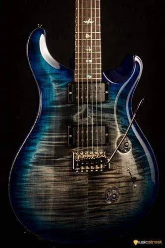 PRS Custom 24 Wood Library Charcoal Blueburst S#236691