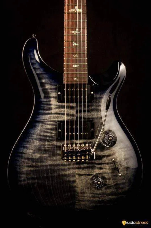 PRS Custom 24 Wood Library Charcoal Purpleburst #235334 2017